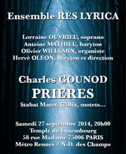Charles Gounod, prières... Temple du Pentmont Luxembourg Affiche