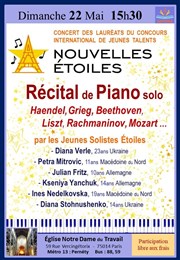 Récital de piano par les Jeunes Solistes Nouvelles Étoiles Eglise Notre-Dame du Travail Affiche