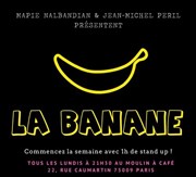 La Banane Le Moulin  caf Affiche