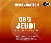 4x4 d'improvisation la Ludi-idf / Lide de Cergy Caf de Paris Affiche