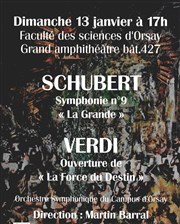 Concert symphonique de Schubert et Verdi Grand amphithtre Henri Cartan du Campus d'Orsay Affiche