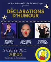 Festival Déclarations d'Humour à Saint-Tropez | Edition 2018 Thtre de la Renaissance Affiche