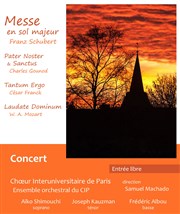 Schubert, Gounod, Mozart : Concert du Choeur Interuniversitaire de Paris Eglise Saint Louis en l'le Affiche