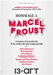 Hommage à Marcel Proust Thtre Le 13me Art - Grande salle Affiche