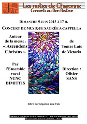 Nunc Dimittis | Musique sacrée a cappella Eglise du Bon Pasteur Affiche