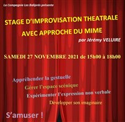Stage d'improvisation théâtrale avec approche du mime Salle Jacques Prevert Affiche