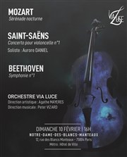 Orchestre Via Luce : Beethoven, Saint-Saëns, Mozart Eglise Notre Dame des Blancs Manteaux Affiche