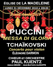 Puccini Messa de Gloria - Tchaikovski Eglise de la Madeleine Affiche
