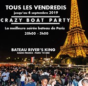 Crazy Boat Croisière Tour Eiffel Bateau River's King Affiche