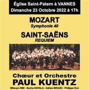 Choeur et orchestre | Paul Kuentz : Mozart, symphonie 40 / Saint-Saëns requiem Eglise Saint-Patern Affiche