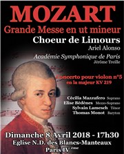 Grande Messe en ut mineur de Mozart Eglise Notre Dame des Blancs Manteaux Affiche
