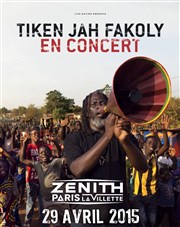 Tiken Jah Fakoly Znith de Paris Affiche