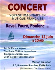 Voyage imaginaire en musique Française Maison du Japon Cit Internationale Universitaire Affiche