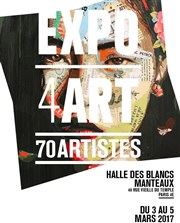 Expo 4 Art Espace des Blancs Manteaux Affiche