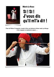 Marie Le Roux dans Si ! si ! J'vous dis qu'il m'l'a dit ! | Festival Wonder Pipelettes Théâtre l'Inox Affiche