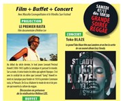 Soirée Reggae Film Le Premier rasta + buffet + concert Toko Blaze Les Lumieres Affiche