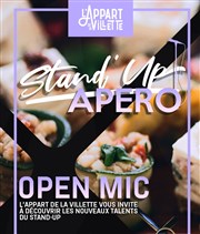 Stand-up Apéro : L'Open Mic L'Appart de la Villette Affiche