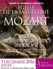 Anniversaire de la mort de Mozart Eglise de la Madeleine Affiche