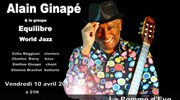 Alain Ginapé & le Groupe Equilibre- World Jazz La Pomme d'Eve Affiche