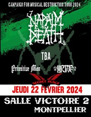 Napalm Death + Biermacht + Primitive Man + Wormrot Victoire 2 Affiche