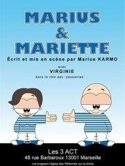 Marius et Mariette Caf Thtre le Flibustier Affiche