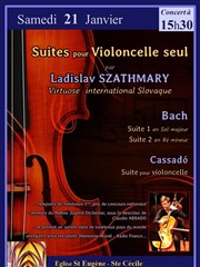 Récital de violoncelle solo Eglise Saint-Eugne Sainte-Ccile Affiche