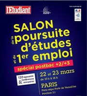 Salon de la poursuite d'études et du 1er emploi - Spécial Post Bac +2/ +3 de Paris Paris Expo Porte de Versailles Affiche