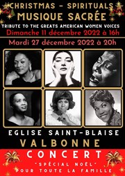 Christmas Tribute to The Great American Women Voices Eglise Saint-Blaise Affiche