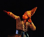 Danses masquées Chhau de Seraikella Centre Mandapa Affiche