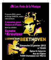 Beethoven : Sonates pour violon et piano Eglise Saint Saturnin Affiche