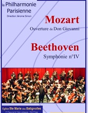 Beethoven : Symphonie n° IV / Mozart : Ouverture de Don Giovanni Eglise Sainte Marie des Batignolles Affiche