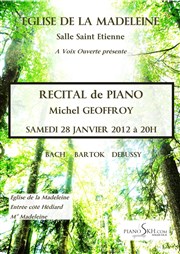 Récital de piano | Eglise de la Madeleine Salle Saint Etienne / Eglise de la Madeleine Affiche