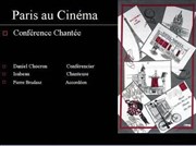 Conférence chantée : Paris au cinéma Le Saraaba Affiche