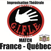 Match d'Improvisation théâtrale France-Québec Maison des Associations Andr Hry Affiche