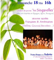 Choeur de jeunes 'les singarelles' : oeuvres sacrées françaises & américaines Eglise Notre Dame de la Salette Affiche