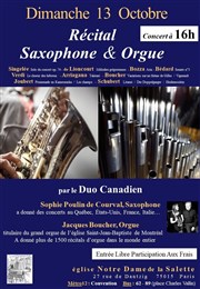 Le Duo Canadien : Récital saxophone et orgue Eglise Notre Dame de la Salette Affiche