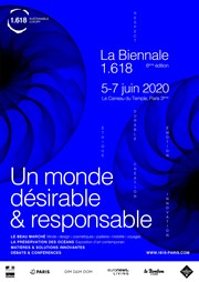 La Biennale 1.618 | Un monde Désirable & Responsable Le Carreau du Temple Affiche