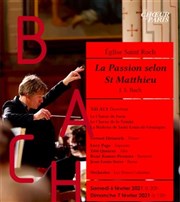 JS Bach : La Passion selon Saint Matthieu Eglise Saint Roch Affiche