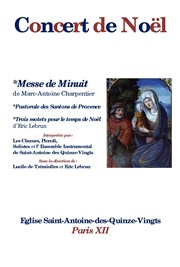 Concert de Noël Eglise Saint-Antoine des Quinze-Vingts Affiche