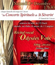 Récital vocal 'Odysées Voix' Eglise Saint Sverin Affiche