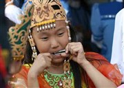 Guimbarde sibérienne, chant diphonique mongol Tibet Bleu Affiche