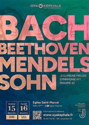 Bach, Beethoven, Mendelssohn Eglise Saint Marcel Affiche
