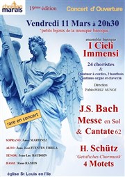 J.S. Bach / H. Schütz Eglise Saint Louis en l'le Affiche