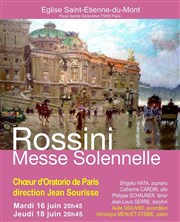 Rossini : Messe Solennelle Eglise Saint Etienne du Mont Affiche