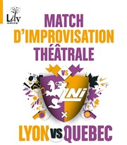 Match d'improvisation théâtrale Lyon vs Québec Transbordeur Affiche