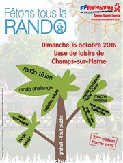 Fête de la Randonnée Base de loisirs de Champs-sur-Marne Affiche
