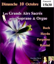 Les Grands Airs Sacrés pour Soprano & Orgue Eglise Notre Dame de la Salette Affiche