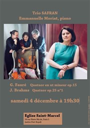 Trio Safran et Emmanuelle Moriat Eglise Lutherienne de Saint Marcel Affiche