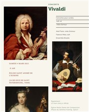Vivaldi : concertos pour Luth, Viole d'amour et cordes Eglise Notre Dame de Compassion Affiche