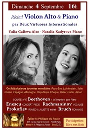 Récital violon alto & piano | par Yulia Galieva & Natalia Kadyrova glise St Philippe du Roule Affiche